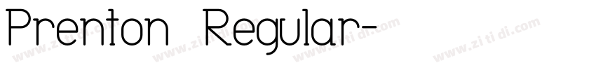 Prenton  Regular字体转换